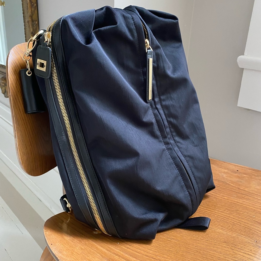 Carla Convertible Backpack Large Gold Hardware